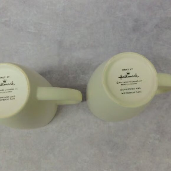 Only at Hallmark Ceramic Cup Embossed Easter Bunny Mugs two 12 oz Cups - Picture 6 of 6